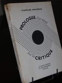 Prologue d'un essai sur la Critique