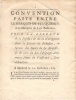 Convention faite entre le Marquis de Feuquieres & le Marquis de Los Balbazes. Pour la Liberté de la Pesche, & de la Navigation dans la rivière de la ...