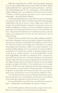 Ni droite ni gauche - L'idéologie fasciste en France - La France, entre nationalisme et fascisme