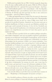 Ni droite ni gauche - L'idéologie fasciste en France - La France, entre nationalisme et fascisme