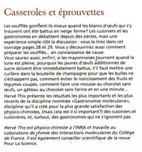Casseroles & éprouvettes