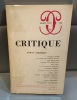 REVUE CRITIQUE n°322 Roman Jakobson . 