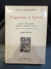 FRAGMENTS ET LETTRES De Théano, Périctioné, Phintys, Melissa et Myia par MARIO MEUNIER. 