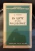 D. PARODI En QUÊTE D'UNE PHILOSOPHIE Essais de philosophie première. 