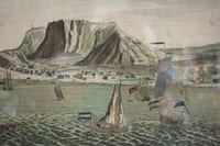 Vue d'optique, Estampe « Le cap de bonne esperance »