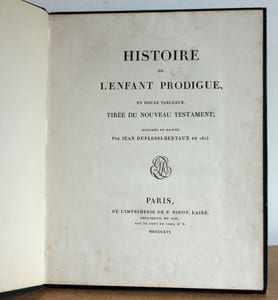 Histoire de l'enfant prodigue, en douze tableaux, tirée du nouveau testament