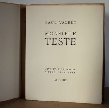 Monsieur Teste. Paul Valéry