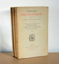 Miscellanées bibliographiques en 3 tomes