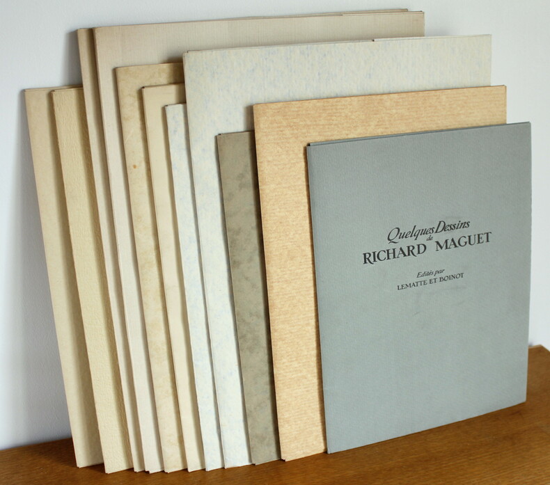 11 imagiers de 106 Lithographies édité par Lematte & Boinot de 1934 à 1937. collectif