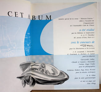 Album numéro spécial de la revue Moteurs-course édité à l'occasion du cinquantenaire de l'ACO 1906-1956