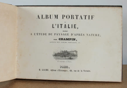 Album portatif de l’Italie destiné a l'étude du paysage d'après nature