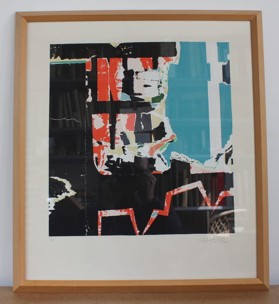 Lithographie de Mimmo Rotella (1918-2006) &laquo; Pop Art, Nouveau r&eacute;alisme &raquo;. Mimmo Rotella