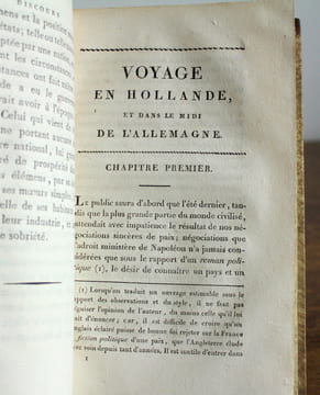 Voyage en Hollande et dans le midi de l’Allemagne, sur les deux rives du Rhin, dans l'été de 1806. Sir John Carr, de la Société de Middle Temple , ...