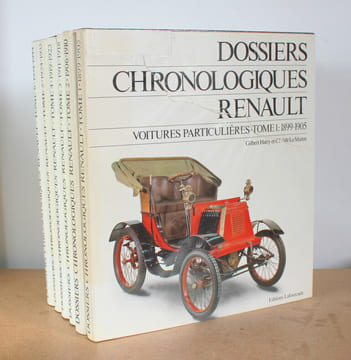 Dossiers Chronologiques Renault, 6 tomes COMPLET. Gilbert Hatry et Claude Le Maître
