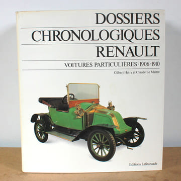 Dossiers Chronologiques Renault, 6 tomes COMPLET. Gilbert Hatry et Claude Le Maître