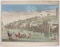Vue de Florence proche la rivière d'Arno