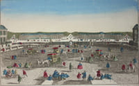 26e vue d'optique nouvelle, représentant la grande avenue de Paris à Versailles, prise de la seconde Grille