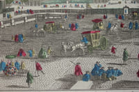 26e vue d'optique nouvelle, représentant la grande avenue de Paris à Versailles, prise de la seconde Grille