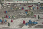 26e vue d'optique nouvelle, représentant la grande avenue de Paris à Versailles, prise de la seconde Grille. 