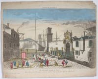 Vue d'optique Vue du grand Arsenal à Venise, qui a deux portes, l'une pour recevoir les ouvriers, l'autre pour faire entrer les vaisseaux.