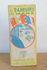 Programme officiel Les 24 heures du Mans 1937, 19 et 20 Juin 1937