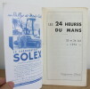 Programme officiel Les 24 heures du Mans 1951, 23 et 24 Juin 1951 avec sa liste officielle. Collectif
