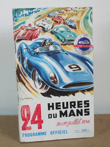 Programme officiel Les 24 heures du Mans 1956, 28 et 29 Juillet 1956 avec sa liste officielle et tableau de pointage Ouest France