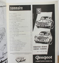 Programme officiel Les 24 heures du Mans 1957, 22 et 23 Juin 1957 avec sa liste officielle, son plan et deux pubs