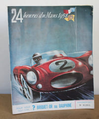 Programme officiel Les 24 heures du Mans 1958, 20 21 et 22 Juin 1958 avec sa liste officielle et son plan