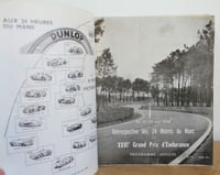 Programme officiel Les 24 heures du Mans 1958, 20 21 et 22 Juin 1958 avec sa liste officielle et son plan