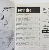 Programme officiel Les 24 heures du Mans 1958, 20 21 et 22 Juin 1958 avec sa liste officielle et son plan