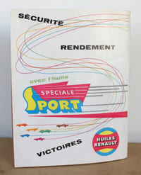 Programme officiel Les 24 heures du Mans 1960, 25 et 26 Juin 1960 avec sa liste officielle, son plan et un bandeau