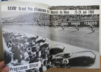 Programme officiel Les 24 heures du Mans 1960, 25 et 26 Juin 1960 avec sa liste officielle, son plan et un bandeau
