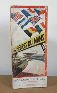 Programme officiel Les 24 heures du Mans 1950, 24 et 25 Juin 1950