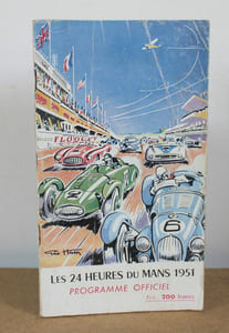 Programme officiel Les 24 heures du Mans 1951, 23 et 24 Juin 1951