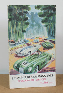 Programme officiel Les 24 heures du Mans 1952, 14 et 15 Juin 1952