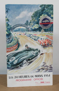 Programme officiel Les 24 heures du Mans 1954, 12 et 13 Juin 1954 avec sa liste officielle et une pub