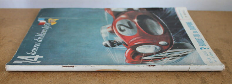 Programme officiel Les 24 heures du Mans 1958, 20 21 et 22 Juin 1958 avec sa liste officielle et un ticket de tribune 