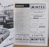 Programme officiel Les 24 heures du Mans 1965, 19 et 20 Juin 1965 avec sa liste officielle