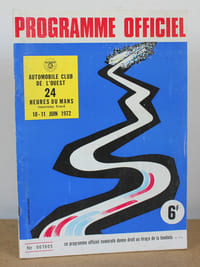 Programme officiel Les 24 heures du Mans 1972, 10 et 11 Juin 1972 avec son tableau de pointage