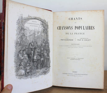 Chants et chansons populaires de la France 3 tomes COMPLET avec des notices