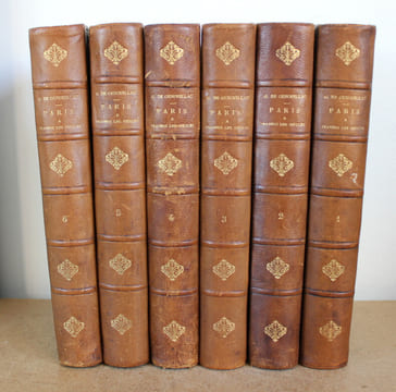 Paris à travers les siècles, Histoire nationale de paris et des parisiens depuis la fondation de Lutèce jusqu’à nos jours, 6 tomes COMPLET. H. Gourdon ...