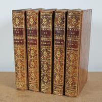 Bibliothèque de physique, et d'histoire naturelle, Contenant la Physique générale, la Physique particulière, la Mécanique, la Chimie, l'Anatomie, la Botanique, la Médecine, l’Histoire naturelle des Infectes, des Animaux & des Coquillages, 4 volumes (premier volume en 2 tomes) en 5 livres