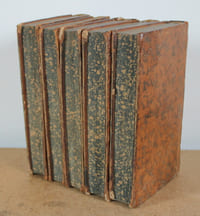Bibliothèque de physique, et d'histoire naturelle, Contenant la Physique générale, la Physique particulière, la Mécanique, la Chimie, l'Anatomie, la Botanique, la Médecine, l’Histoire naturelle des Infectes, des Animaux & des Coquillages, 4 volumes (premier volume en 2 tomes) en 5 livres