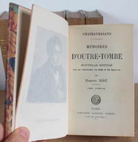 Mémoires d'outre-tombe avec une Introduction, des Notes et des Appendices par Edmond Biré, 6 tomes COMPLET