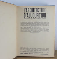 Reliure L'architecture d'aujourd'hui 1936, Revue mensuelle