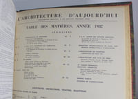 Reliure L'architecture d'aujourd'hui 1937, Deux tomes COMPLET