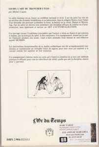 Iaido ou l'Art de Trancher l'Égo - Editions L'Or du Temps Grenoble - 1987