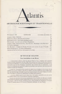 Tri-Unité et Tradition : Hommage à Guy Béatrice - Publication de l'Association Culturelle Atlantis Vincennes 1984