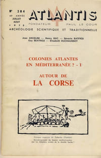 Colonies Atlantes en Méditerranée? - 1 Autour de la Corse - Publication de l'association culturelle Atlantis - Vincennes 1975